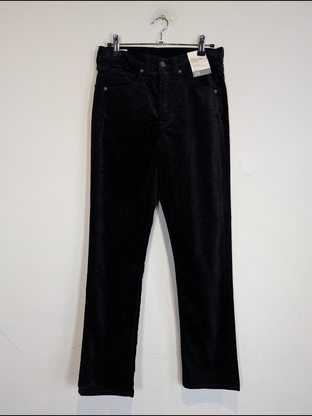 NWT GAP High Rise Velvet Vintage Slim Pants, Size 26/2